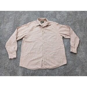Ermenegildo Zegna Button Up Shirt Men's Large Check Long Sleeves Made‎ in Italy